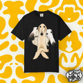Three Salukis Illustration T-Shirt | Whippet Greyhound Dog Art