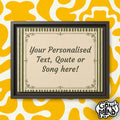 Vintage Border Personalized Quote Matte Canvas, Framed