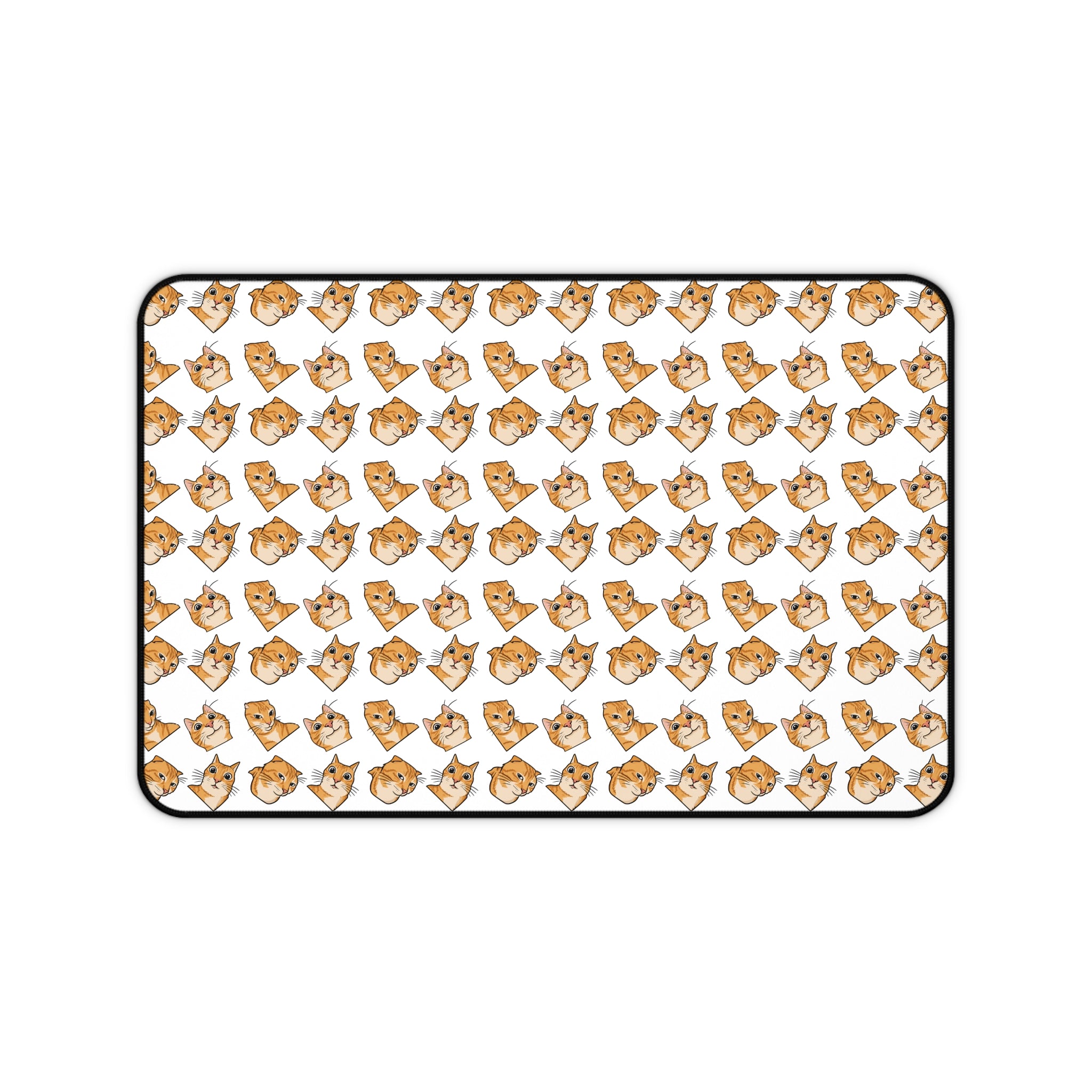 Cute Shiba Inu Pattern Desk Mat | Dog Paw Print Mousepad